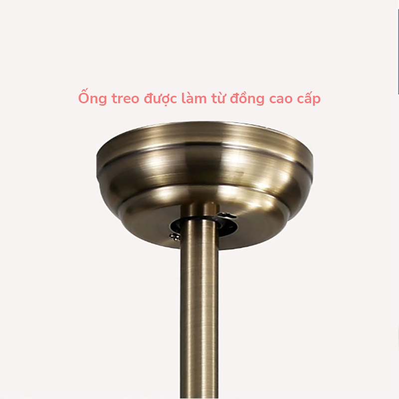 Đèn quạt trần K-120-đồng(Đường kính 144CM) 7