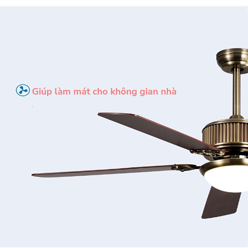 Đèn quạt trần K-120-đồng(Đường kính 144CM) 5