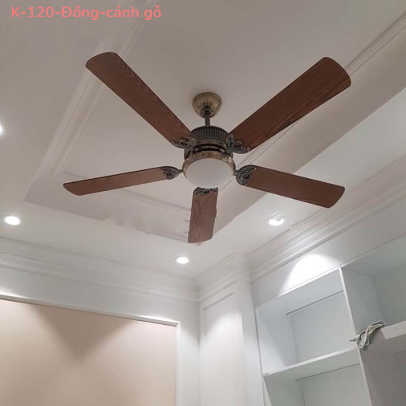 Đèn quạt trần K-120-đồng(Đường kính 144CM) 3