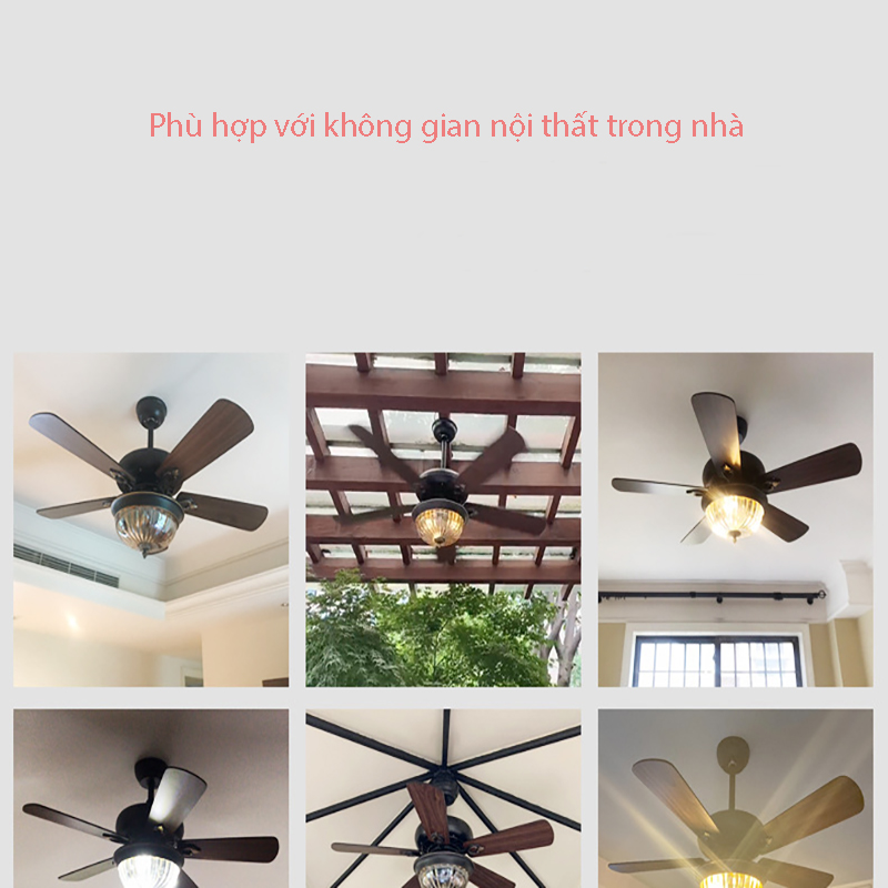 Đèn quạt trần K-135(Đường kính 132CM)  3