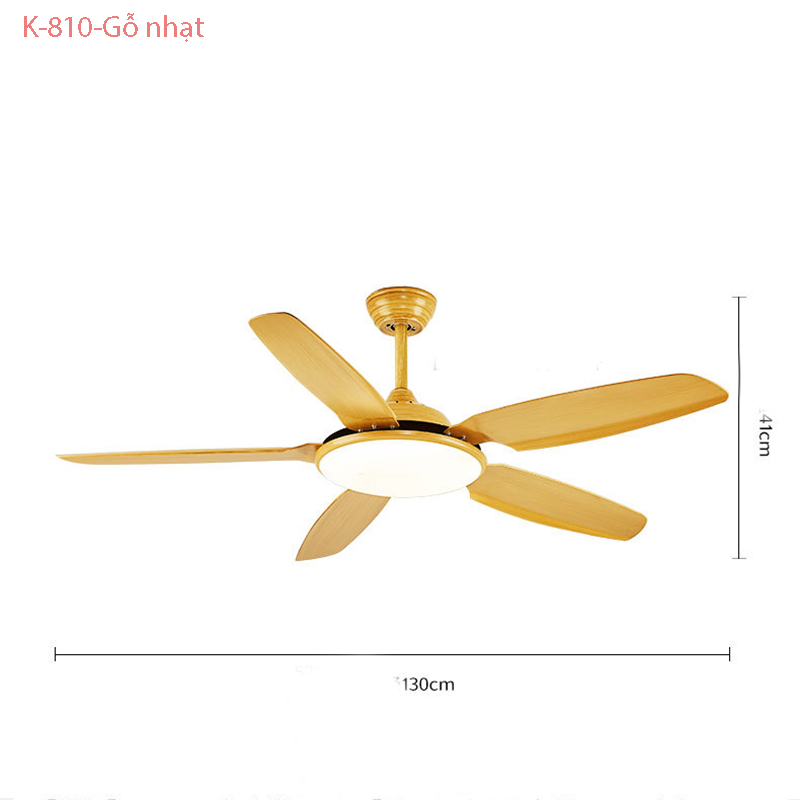 Đèn Quạt Trần K-810 - Gỗ Nhạt (Đường kính 136CM) 1