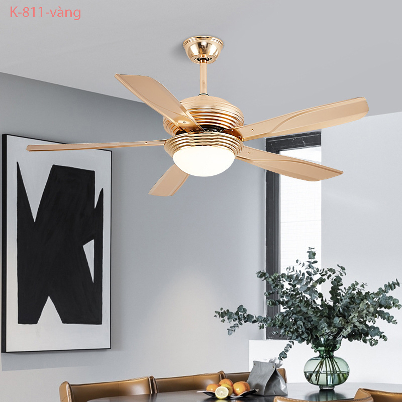 Đèn quạt trần K-811-vàng(Đường kính 132CM)