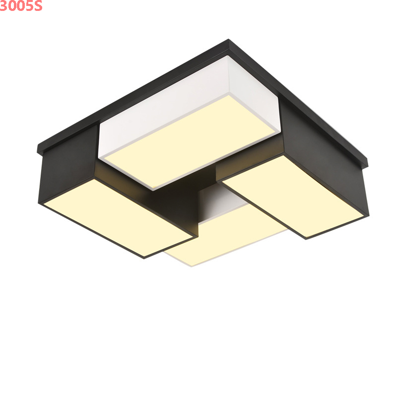 Den-mam-op-tran-phong-ngu-hinh-vuong-3005S(3) Đèn mâm ốp trần phòng ngủ hình vuông 3005S