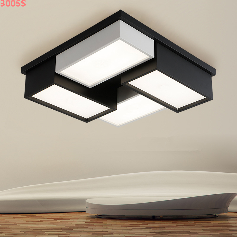 Den-mam-op-tran-phong-ngu-hinh-vuong-3005S(8) Đèn mâm ốp trần phòng ngủ hình vuông 3005S