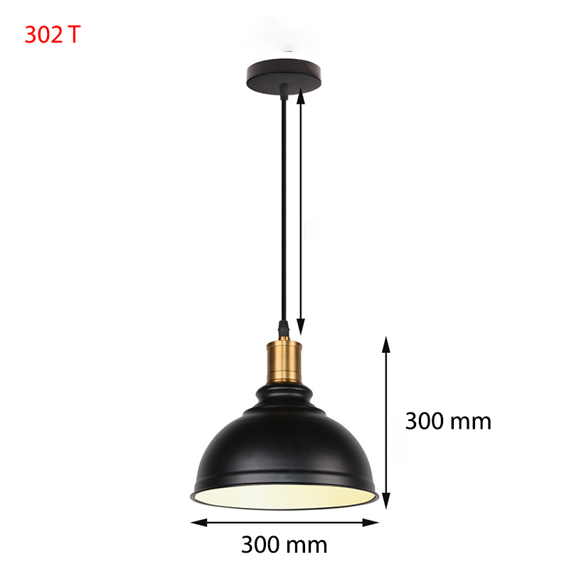 Đèn thả decor 302-Đen 5