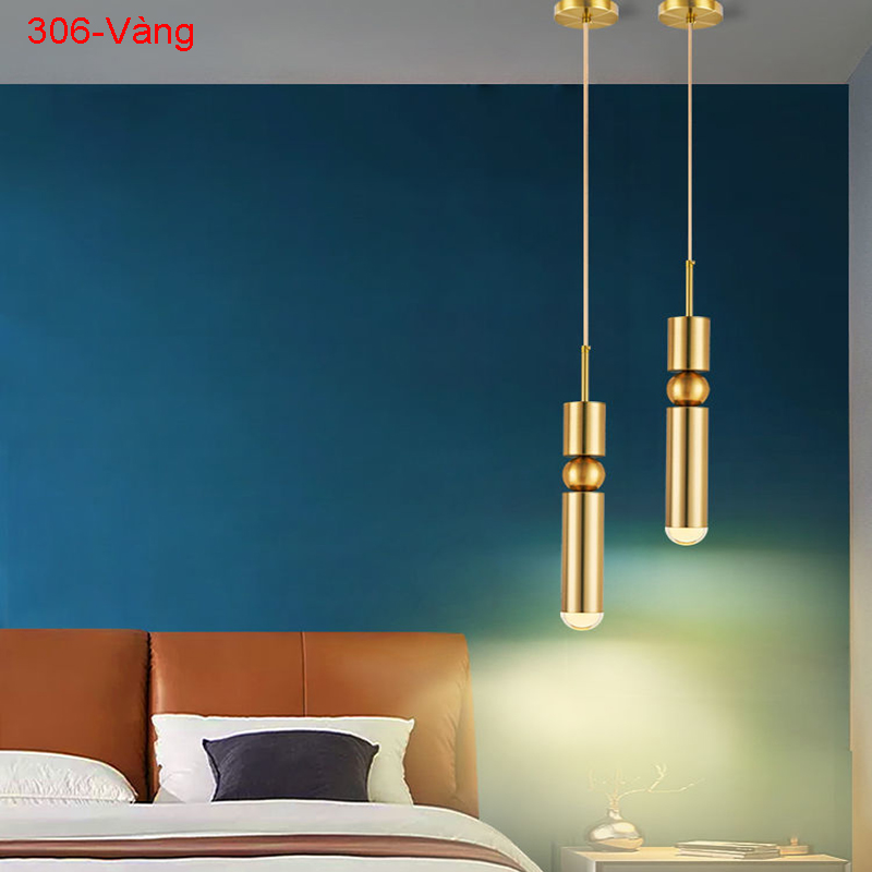 Đèn thả decor cao cấp xi vàng 306 T 8