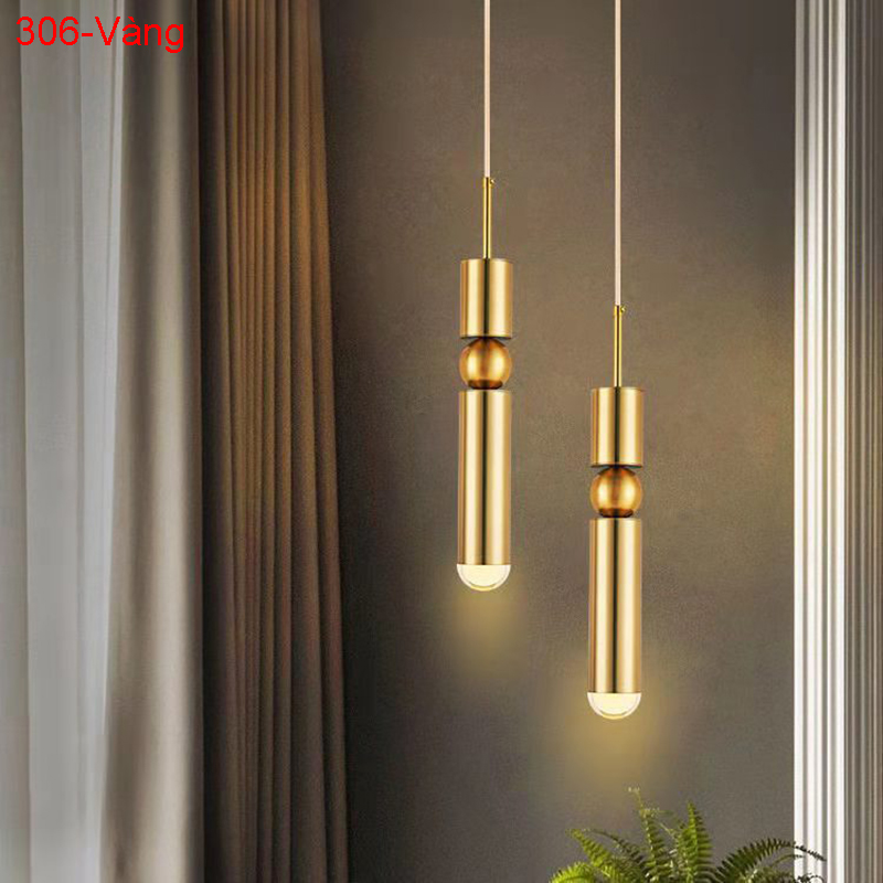 Đèn thả decor cao cấp xi vàng 306 T 5