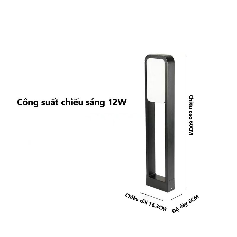 Đèn trụ sử dụng cho lối đi hình chữ nhật 309S 6