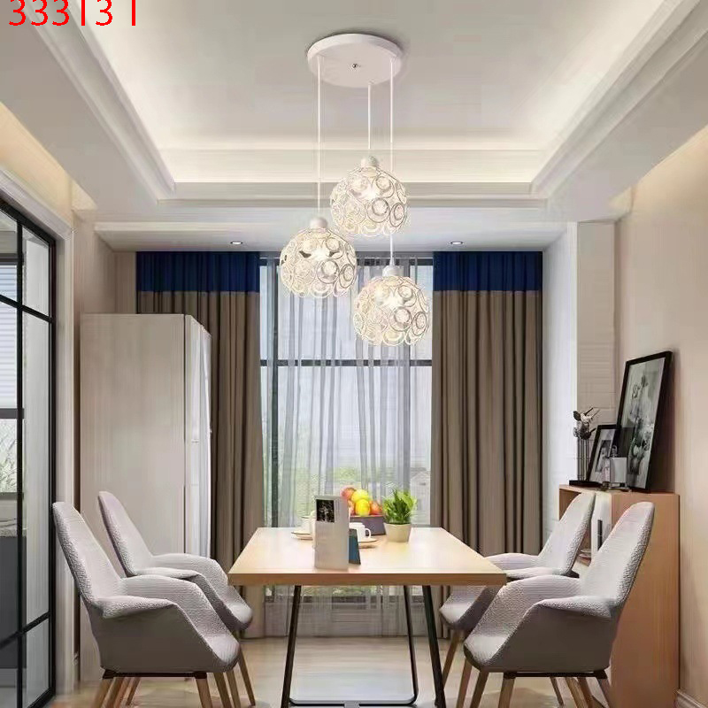 Đèn thả decor 333T3 Trắng (Đế tròn hoặc dài)