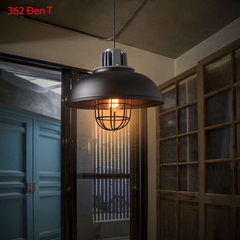 Đèn thả decor 362 Đen