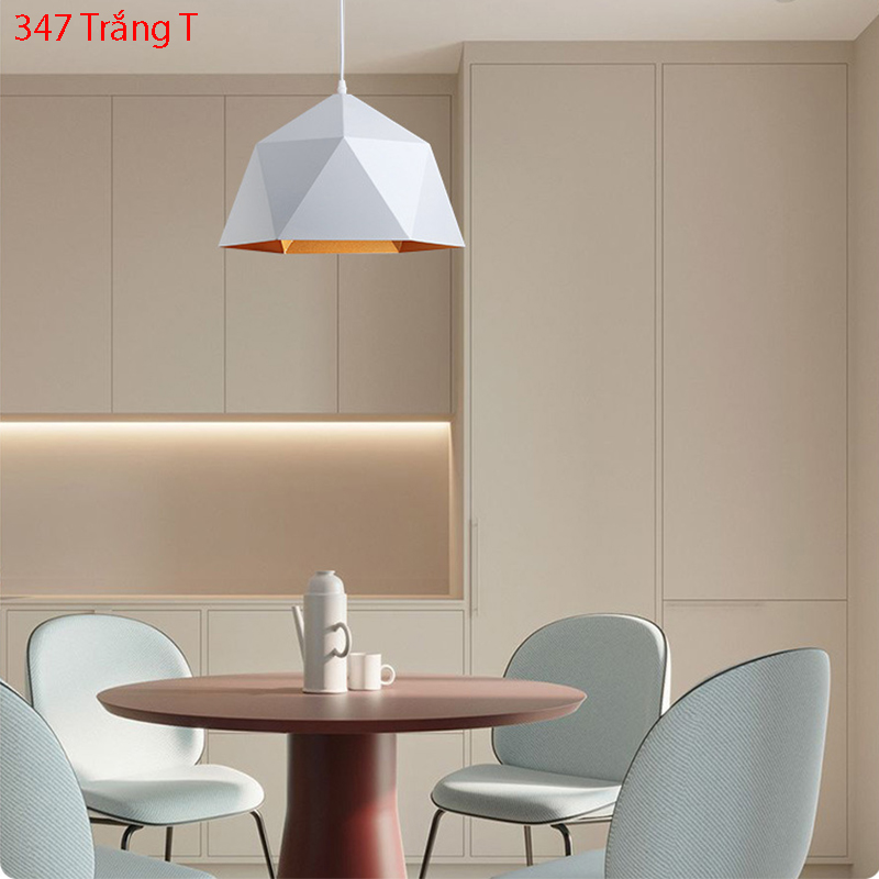 Đèn thả decor 374 Trắng