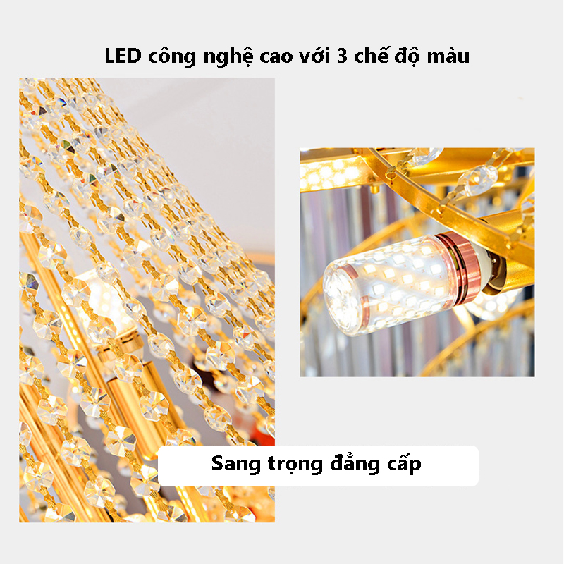 Đèn chùm pha lê E261S loại nhỏ 13