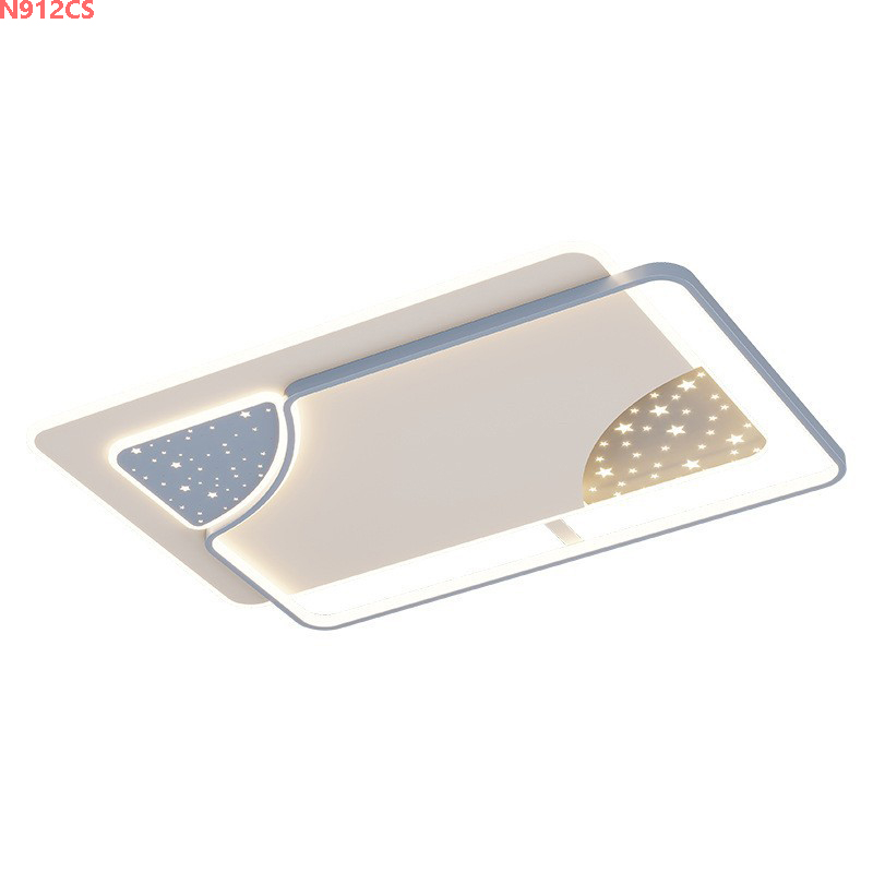 Đèn mâm ốp trần led 3 chế độ sáng,chiều dài 110CM,chiều rộng 70CM N912CS 5 Đèn mâm ốp trần hiện đại N912CS
