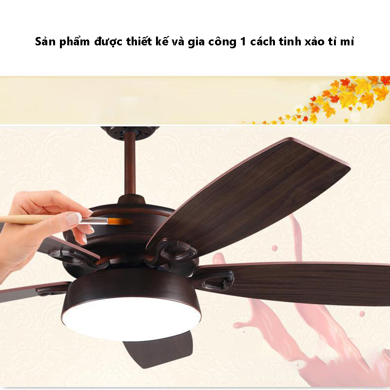 Quat-tran-den-5-canh-go-tu-nhien-A013S(5) Quạt trần đèn 5 cánh gỗ tự nhiên A013S