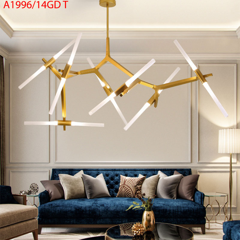 Đèn thả decor dạng nhánh cây A1996/14 GD 4