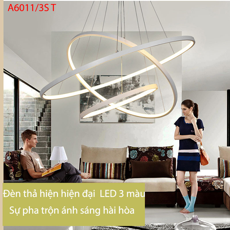 Đèn thả hiện đại đường kính 30*50*70cm A6011/3S 1