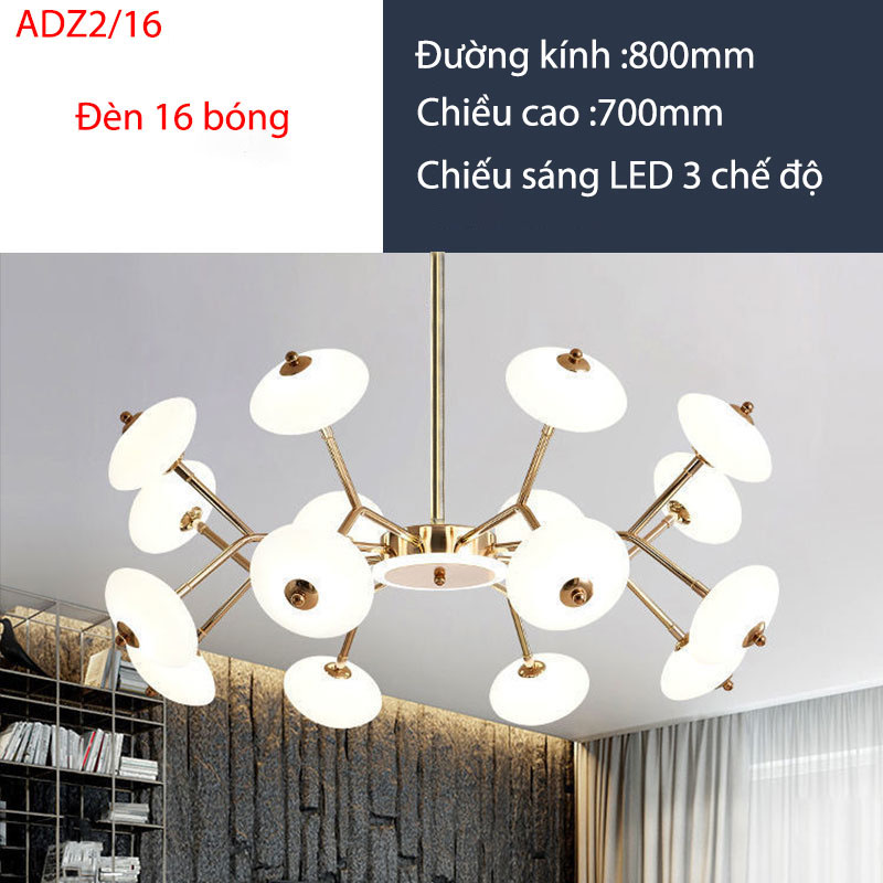 Đèn thả hiện đại đường kính 800mm, chiều cao 700mm ADZ2/16 T 1 6