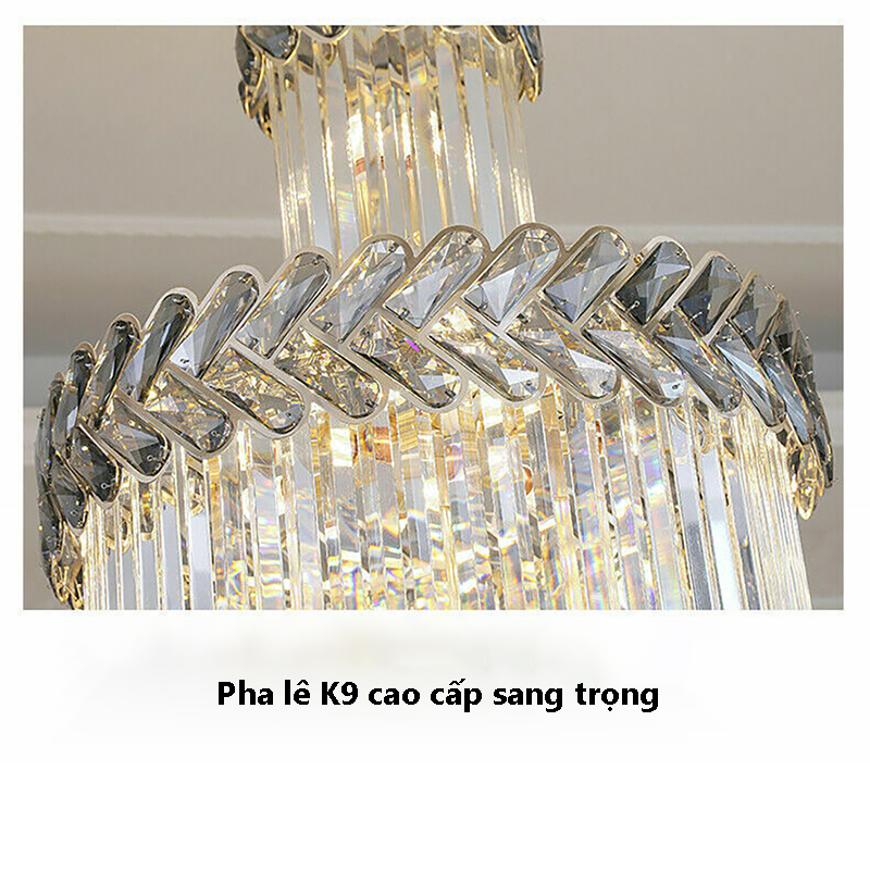 Đèn chùm pha lê thông tầng cao cấp N6538S 11