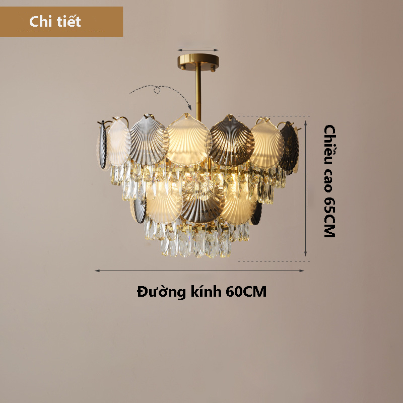 Đèn chùm pha lê cao cấp N8804AS 1