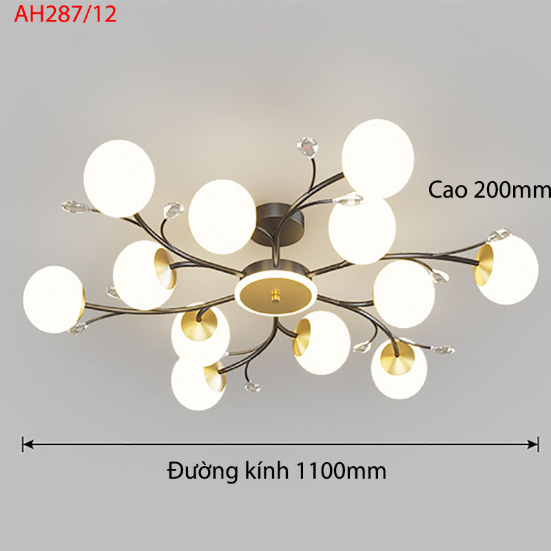 Đèn thả hiện đại đường kính 1100mm, chiều cao 200mm AH287/12 3