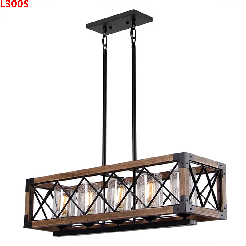 5-lightbrownkitchenislandpendantchandelierwithglassshade-6