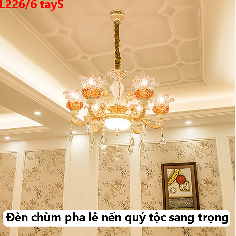 Đèn chùm pha lê nến quý tộc 6 tay L226/6S 3