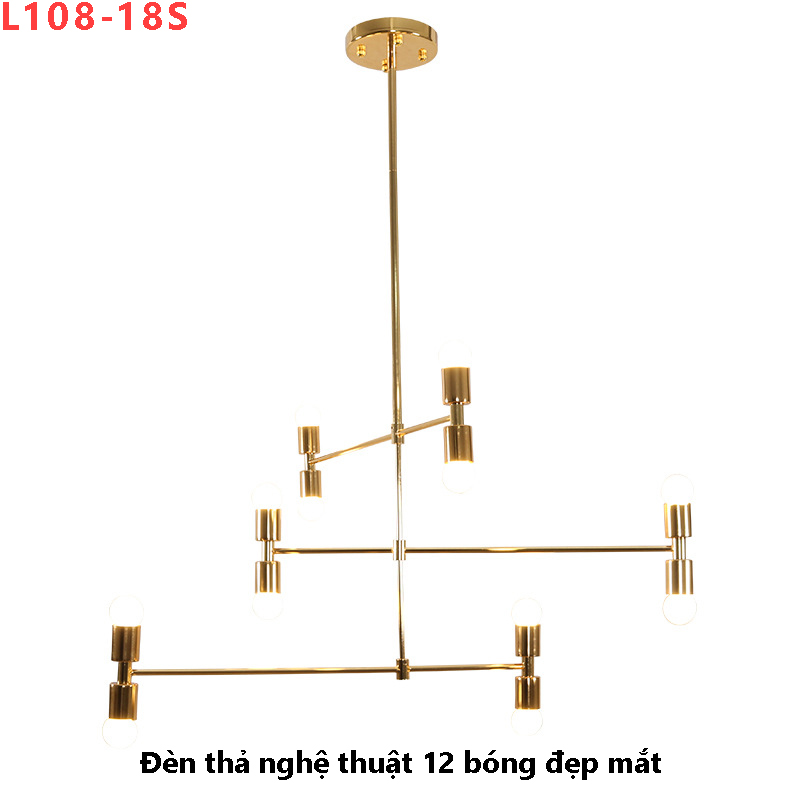 Đèn thả hiện đại 12 bóng cao cấp L108-18S(Đường kính 80CM-Chiều cao 80CM) 3