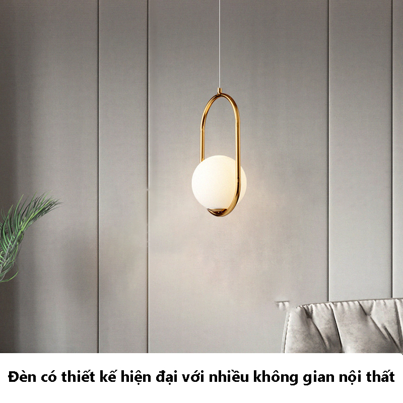 Đèn thả trang trí decor màu xi vàng bóng cao cấp A016/200-H500S 1