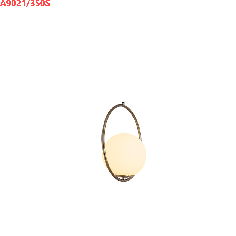 Đèn thả trang trí decor màu xi vàng bóng cao cấp A9021/350S(Đường kính 35CM) 17