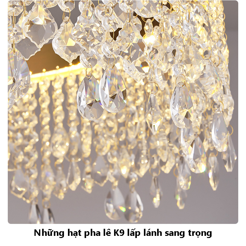 Đèn thả vòng tròn pha lê cao cấp L312S-13