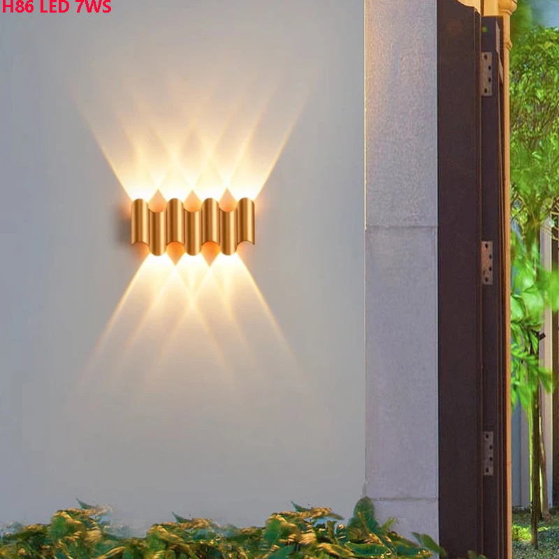 Đèn tường trang trí-decor có khả năng chống nước H86 LED 7WS(chiều rộng 26CM – chiều cao 12CM)