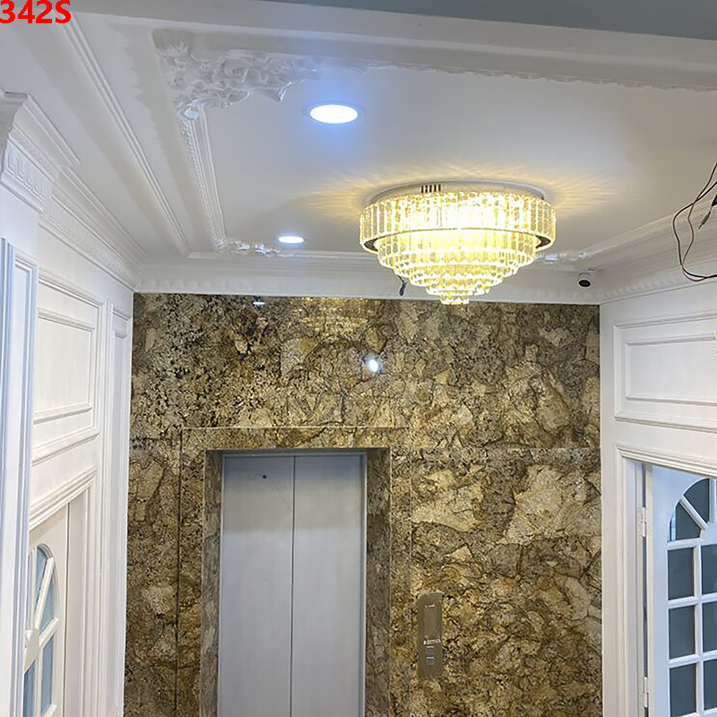 Den-mam-op-tran-pha-le-tron-342S-20 Đèn mâm ốp trần pha lê tròn 342S