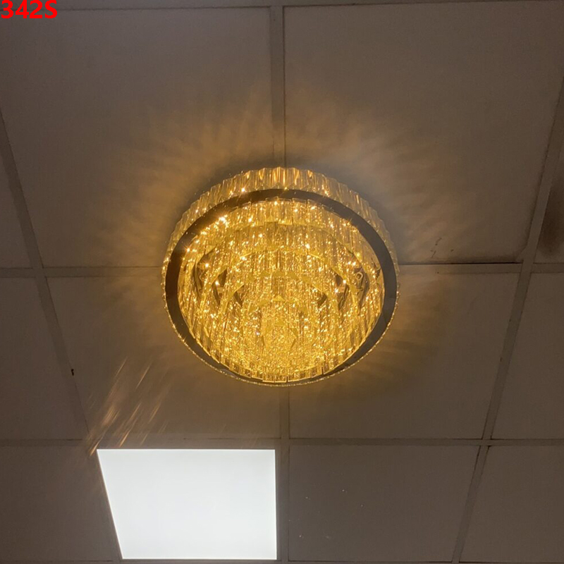 Den-mam-op-tran-pha-le-tron-342S-36 Đèn mâm ốp trần pha lê tròn 342S