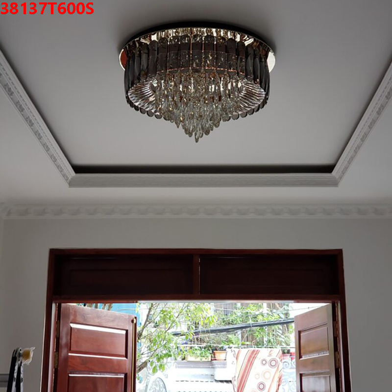 Den-mam-op-tran-pha-le-tron-38137T600S-26 Đèn mâm ốp trần pha lê tròn 38137T600S