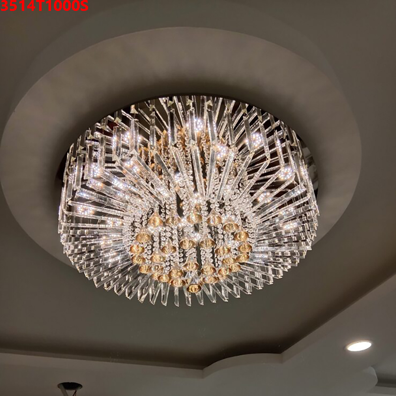 Den-mam-op-tran-pha-le-tron-3514T1000S-4 Đèn mâm ốp trần pha lê tròn 3514T1000S