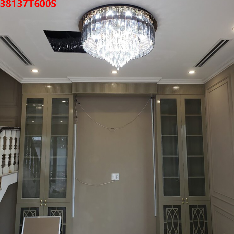 Den-mam-op-tran-pha-le-tron-38137T600S-23 Đèn mâm ốp trần pha lê tròn 38137T600S