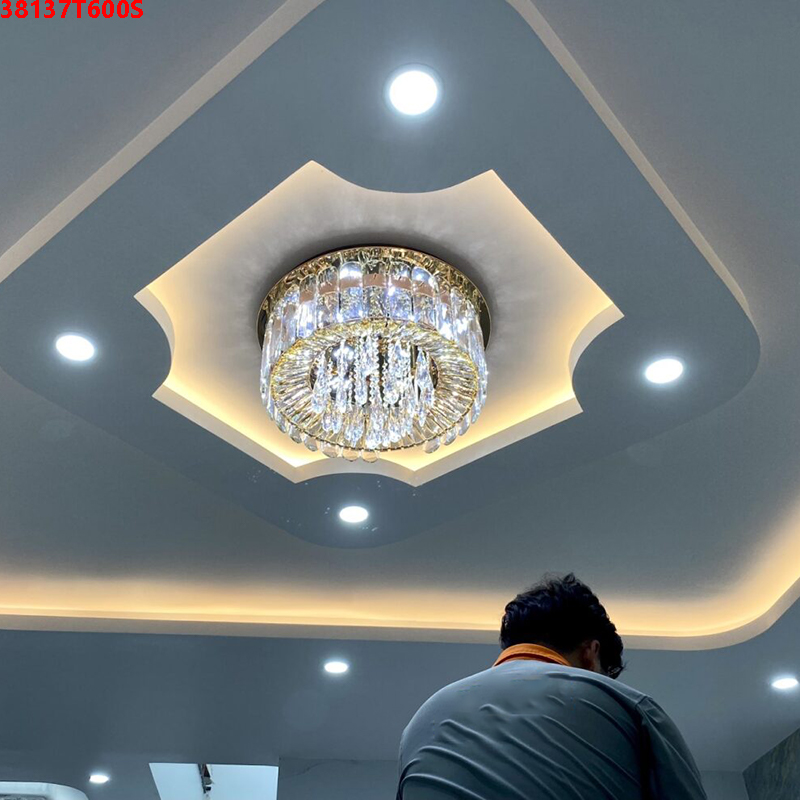 Den-mam-op-tran-pha-le-tron-38137T600S-22 Đèn mâm ốp trần pha lê tròn 38137T600S