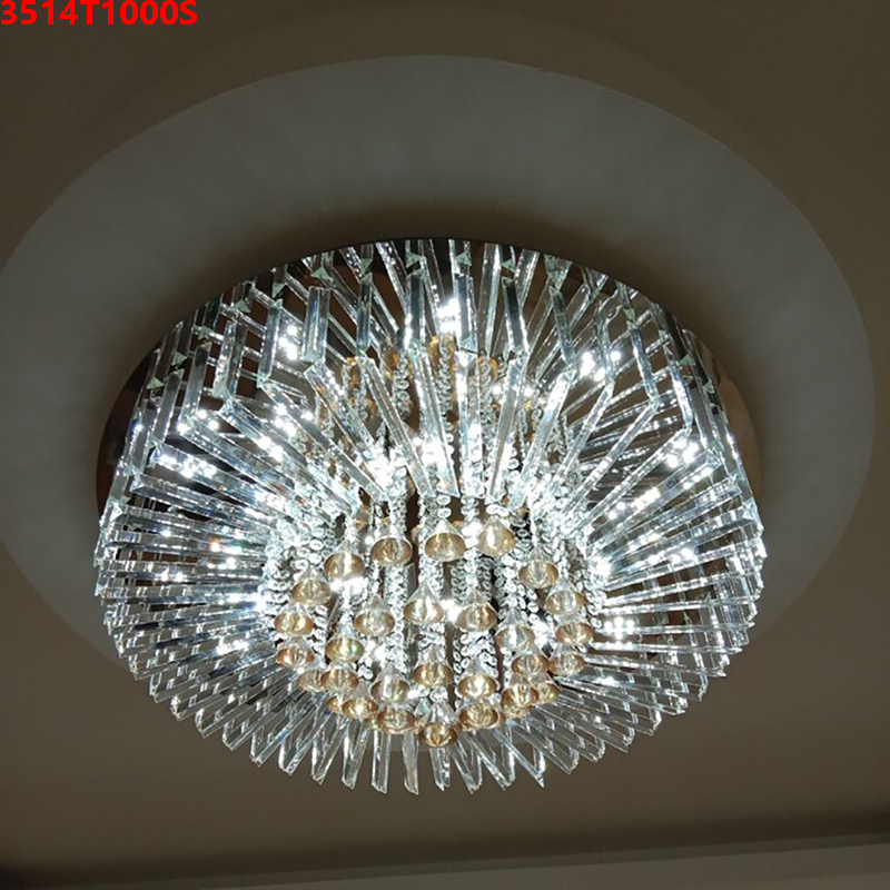 Den-mam-op-tran-pha-le-tron-3514T1000S-1 Đèn mâm ốp trần pha lê tròn 3514T1000S