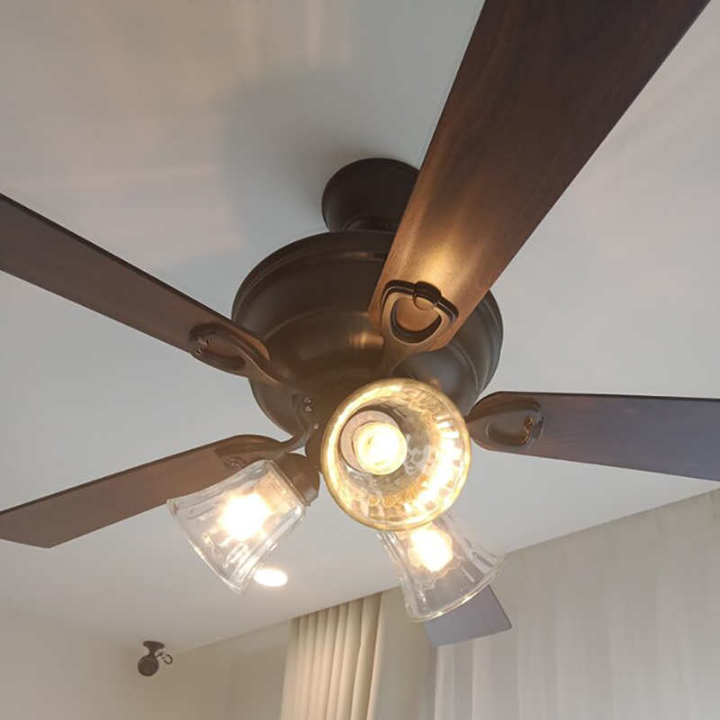 Đèn quạt trần 5 cánh nhựa ABS 344S (4) Đèn quạt trần 5 cánh nhựa ABS 344S