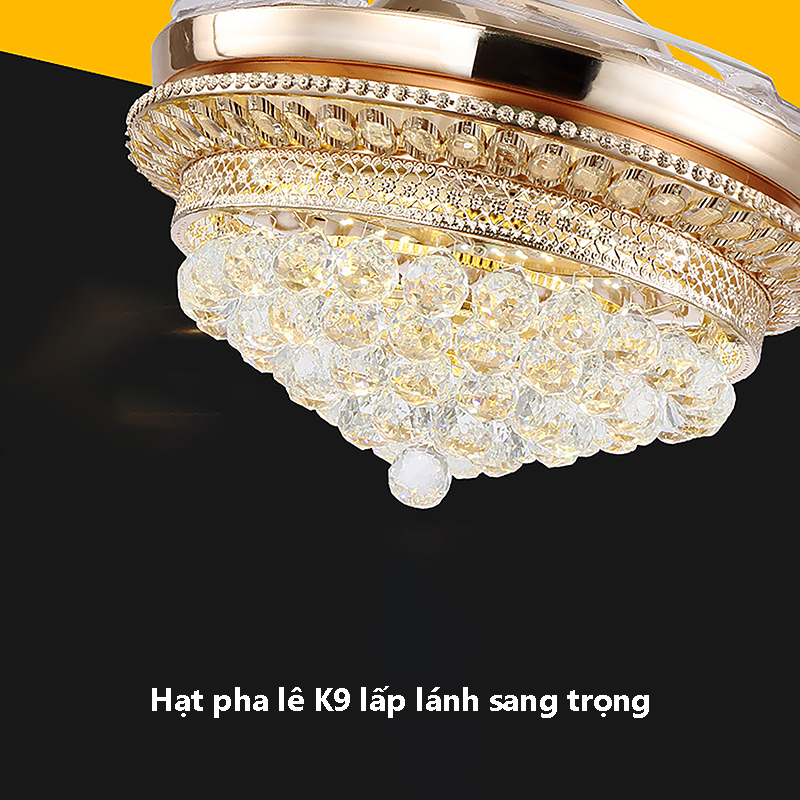 Quat-den-chum-pha-le-V883S(1) Quạt đèn chùm pha lê V883S