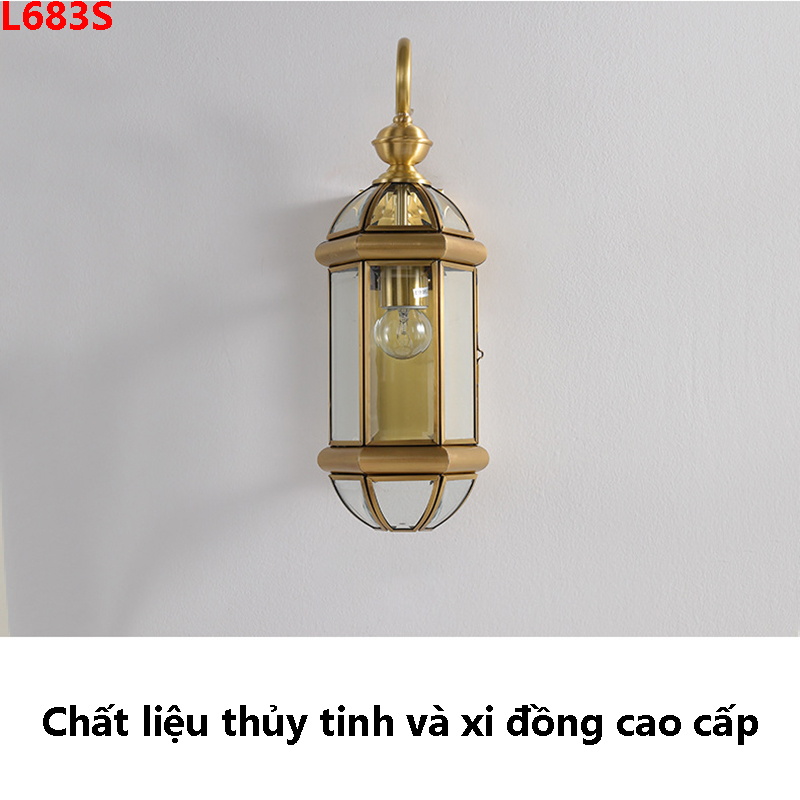 Đèn tường đồng để ngoài trời L683S 4