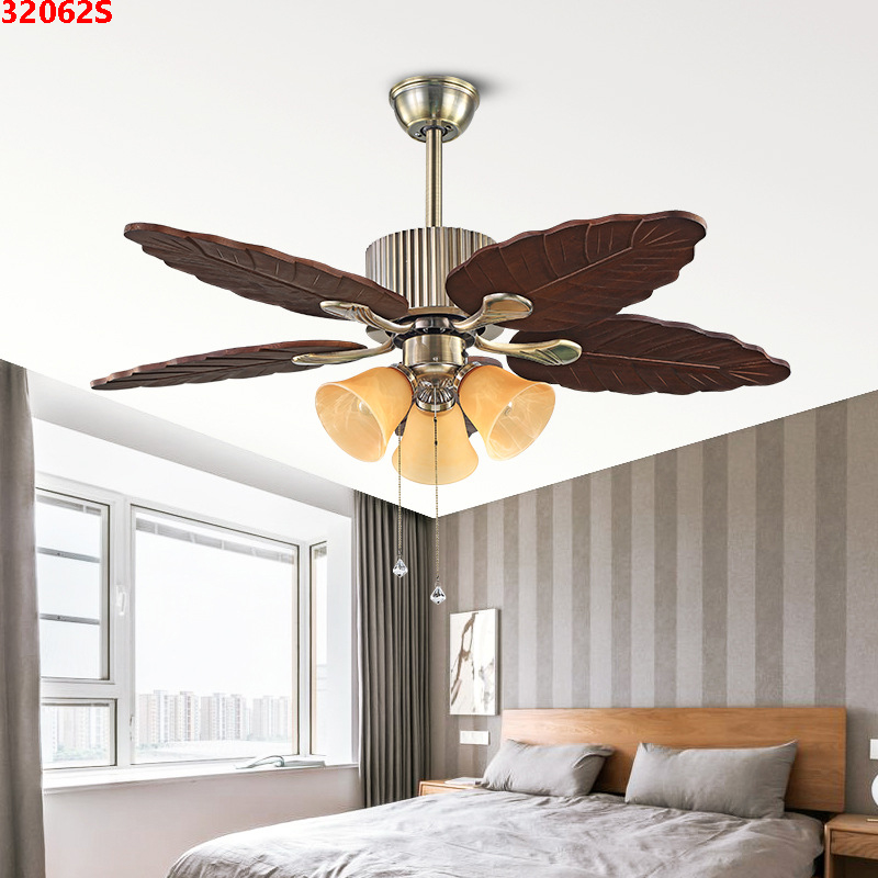 Den-quat-tran-5-canh-go-tu-nhien-32062S(8) Đèn quạt trần 5 cánh gỗ tự nhiên 32062S