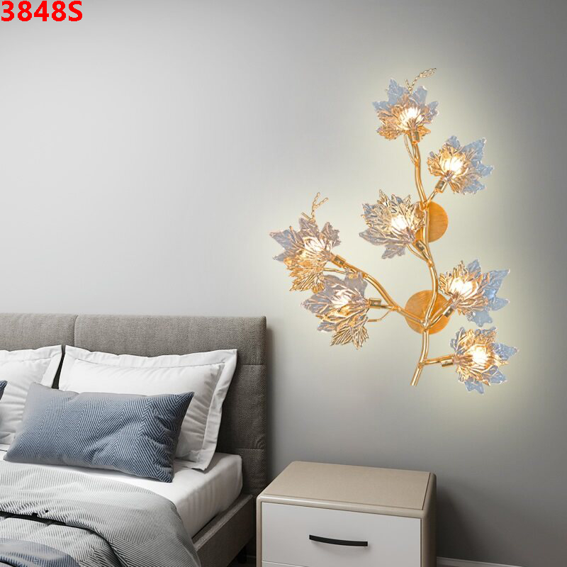 Đèn tường phòng khách cao cấp sang trọng 3848S(Chiều dài 40CM-Chiều cao 70CM)