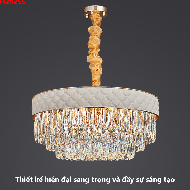 Đèn chùm pha lê tròn sang trọng H2825S 4