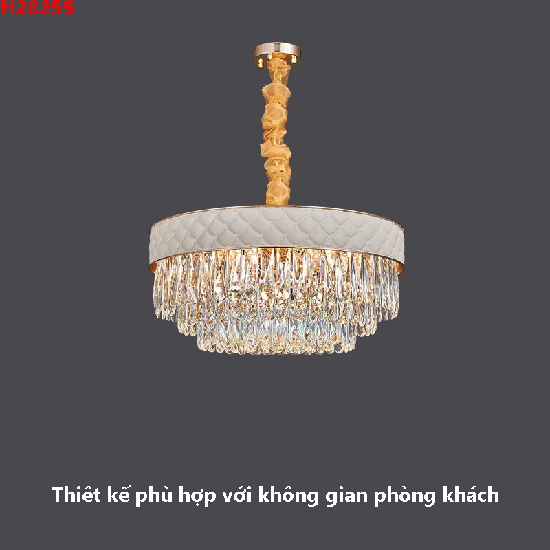 Đèn chùm pha lê tròn sang trọng H2825S 1