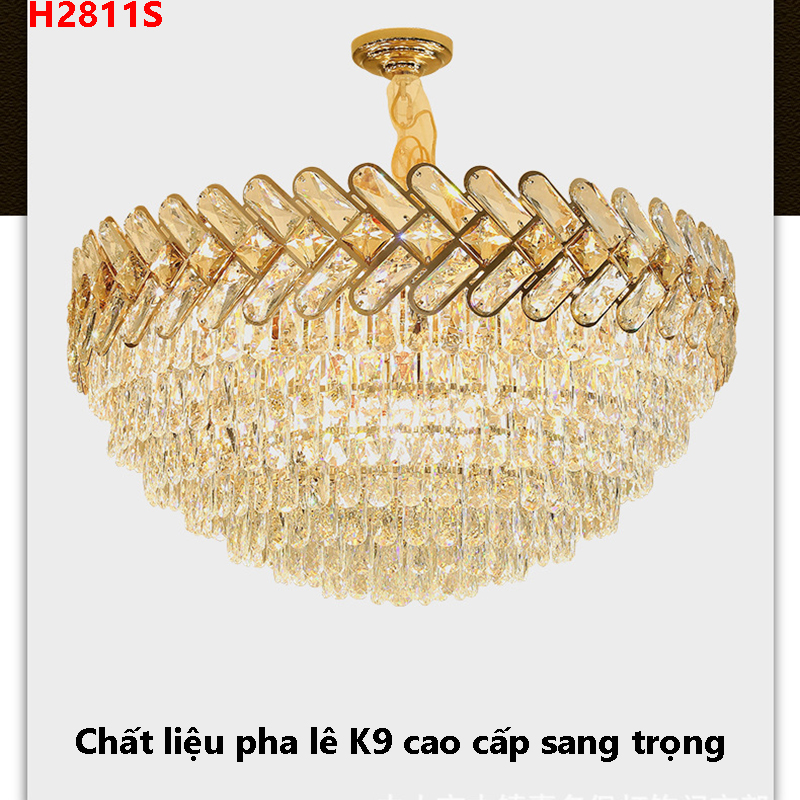 Đèn chùm pha lê tròn sang trọng H2811S 3