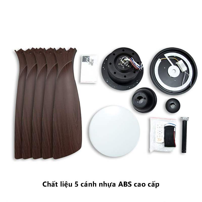 Đèn quạt trần 5 cánh nhựa ABS cao cấp L94S