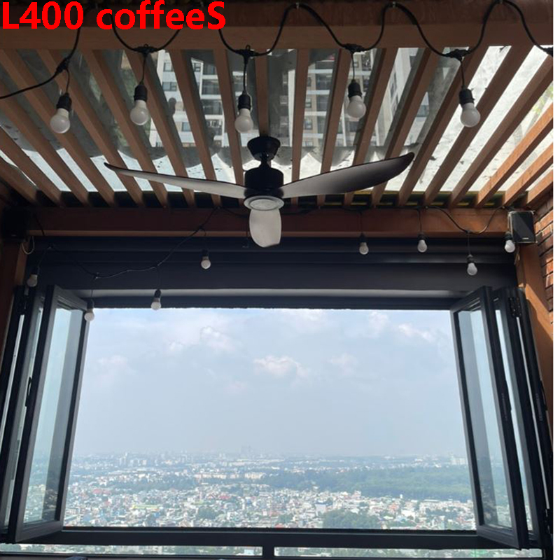 Quạt trần 3 cánh nhựa ABS L400coffeeS