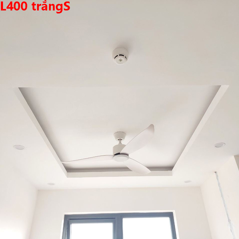 Quạt trần 3 cánh nhựa ABS L400TrắngS