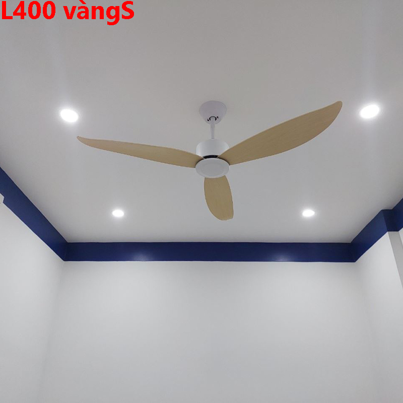 Quạt trần 3 cánh nhựa ABS màu vàng L400vàngS(Đường kính 116CM-Chiều cao 40CM)